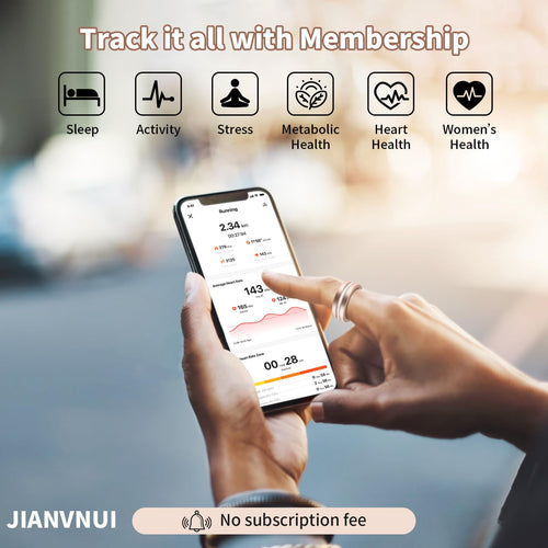 Luxury Diamond Rose Gold Smart Ring for Women – Heart Rate & Tech Core